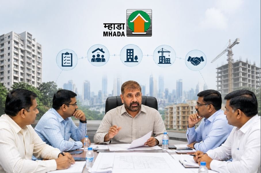 Mumbai MHADA Rehabilitation Push: Officials Review Pending Housing and Redevelopment Issues